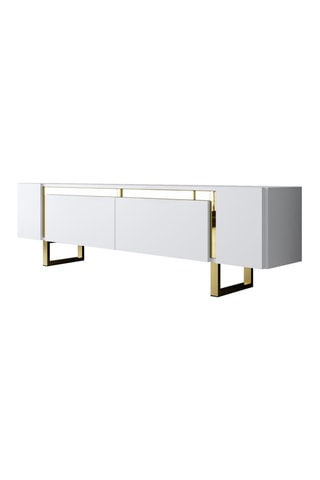 Meuble TV 2 abattants Yildiz - 180 x 50 x 30 cm