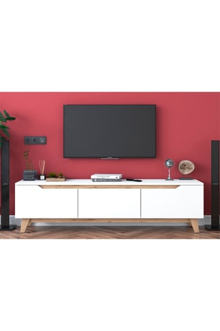 Meuble TV 3 abattants - 180 x 48,6 x 35 cm