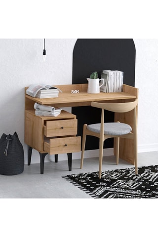 Bureau 2 tiroirs Puuk - 100 x 80 x 45 cm