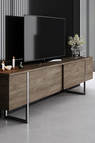 Meuble TV 2 abattants - 180 x 50 x 30 cm