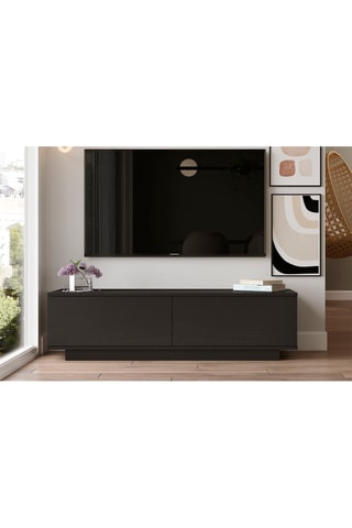 Meuble TV 2 abattants - 140 x 35,5 x 38,2 cm