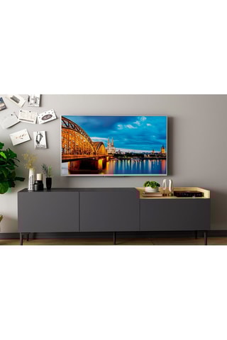 Meuble TV 3 portes Anthracite