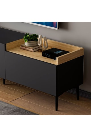 Meuble TV 3 portes Anthracite