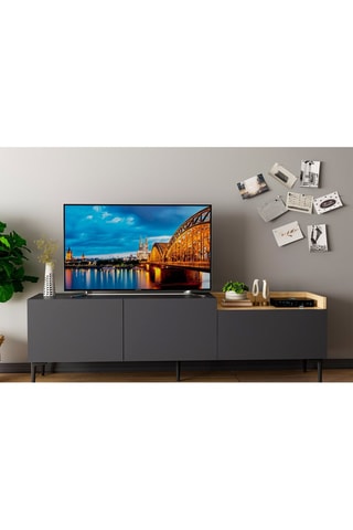 Meuble TV 3 portes Anthracite