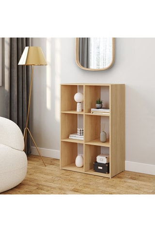 Meuble de rangement Faustine 6 cases - 60 x 30 x 88 cm 