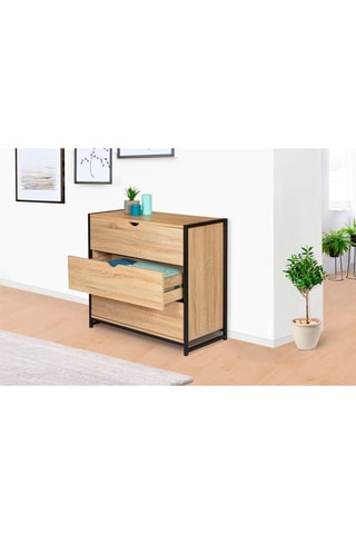 Commode 3 tiroirs Manufacture - 82 x 40 x 75 cm