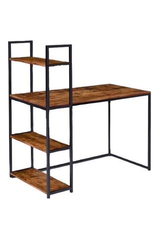 Bureau bibliothèque 2-en-1 Elize - 113 x 120 x 64 cm