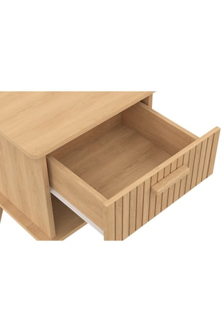 Tables de chevet Albane avec 1 tiroir et 1 niche - lot de 2