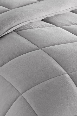 Couette 400GSM polaire biface gris - 240x260cm