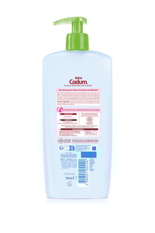 Água de limpeza certificada bio Natural caresse - 750 ml