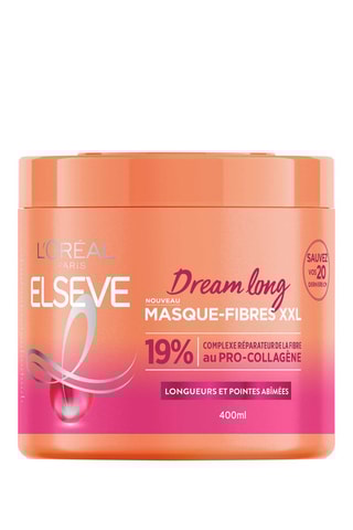 Máscara cabelo Dream long fibre XXL - Comprimentos e pontas danificadas - 400 ml
