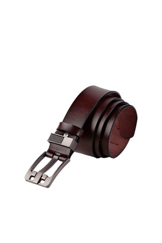 Cinto em couro - Castanho