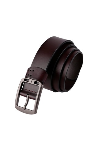 Cinto em couro - Castanho