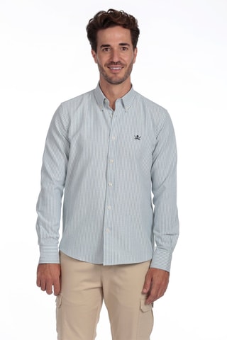 Camisa - Verde-claro e branco