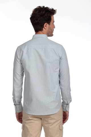 Camisa - Verde-claro e branco