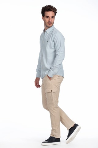 Camisa - Verde-claro e branco