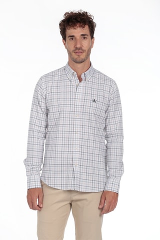 Camisa - Branco e bege