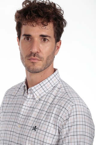 Camisa - Branco e bege