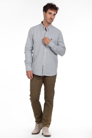 Camisa - Branco e verde