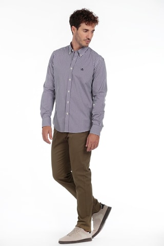 Camisa - Violeta e branco