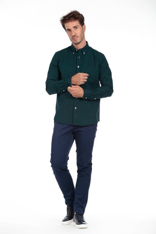 Camisa - Verde e azul-marinho