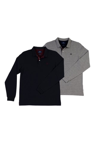 2 polos - Preto e cinzento