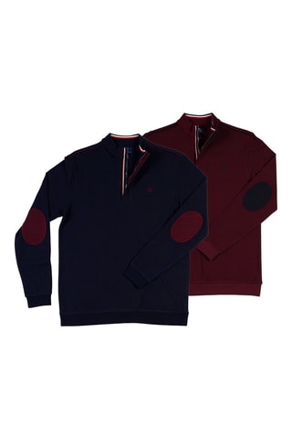 2 polos - Azul-marinho e bordô