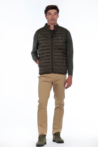 Colete acolchoado - Caqui