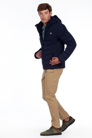 Blusão com capuz - Azul-marinho