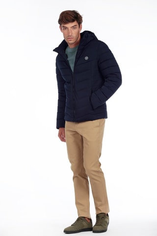 Blusão com capuz - Azul-marinho