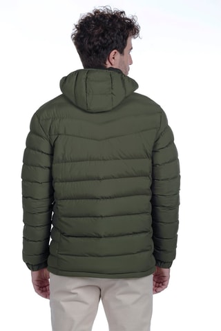 Blusão com capuz - Verde-caqui