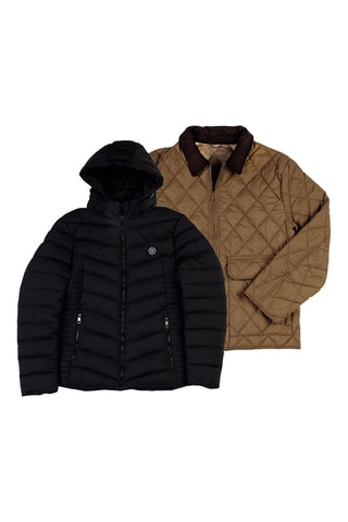 2 blusões - Preto e castanho