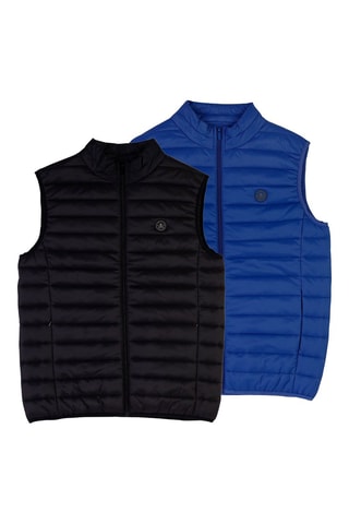 2 coletes acolchoados - Preto e azul