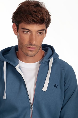 Sweat com capuz - Azul