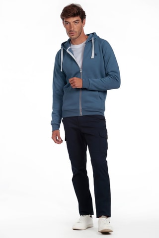 Sweat com capuz - Azul