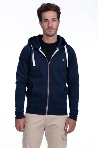 Sweat com capuz - Azul-marinho