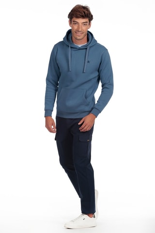 Sweat com capuz - Azul