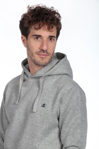 Sweat com capuz - Cinzento