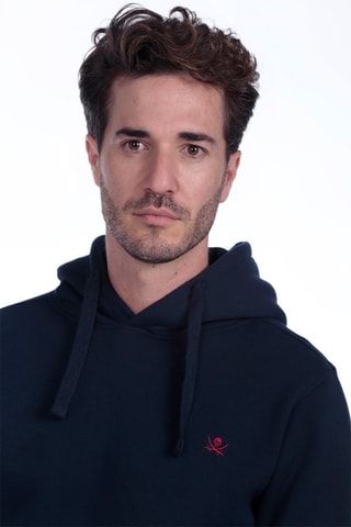 Sweat com capuz - Azul-marinho