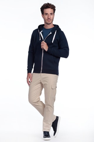 Sweat com capuz - Azul-marinho