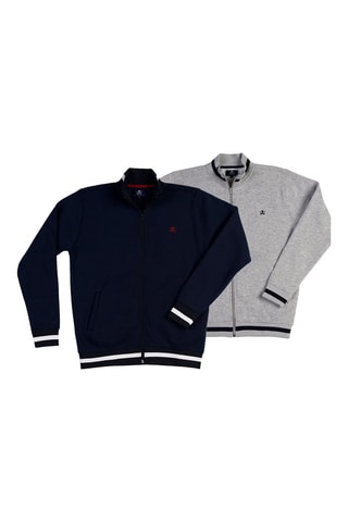 2 sweats - Azul-marinho e cinzento-claro