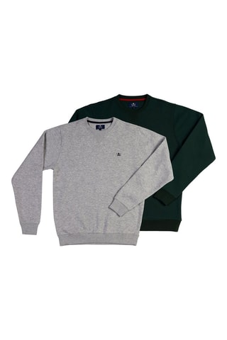 2 sweats - Verde e cinzento