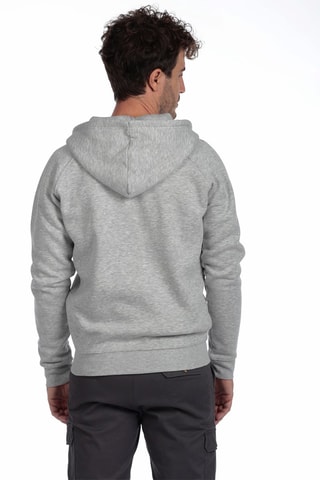 2 sweats com capuz - Azul-marinho e cinzento-claro