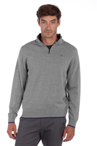 3 camisolas regular - Cinzento e azul