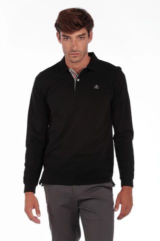 3 polos regular - Preto e verde