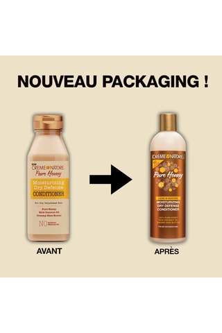 Condicionador hidratante Creme of Nature® com mel Cabelo encaracolado ou frisado - 350 ml