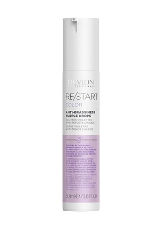 Gotas de beleza antirreflexos quentes Restart Color Purple Drops - Cabelo branco - 50 ml
