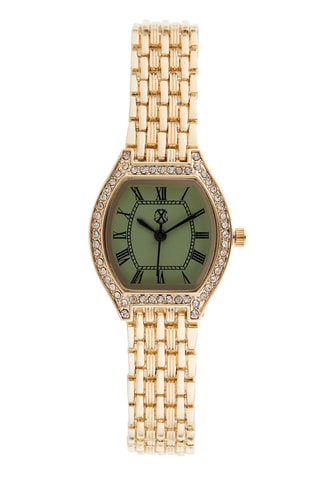 Legering Quartz Horloge Goudkleurig en Groen
