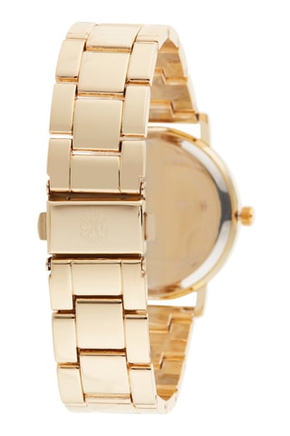 Legering Quartz Horloge Goudkleurig en Zwart