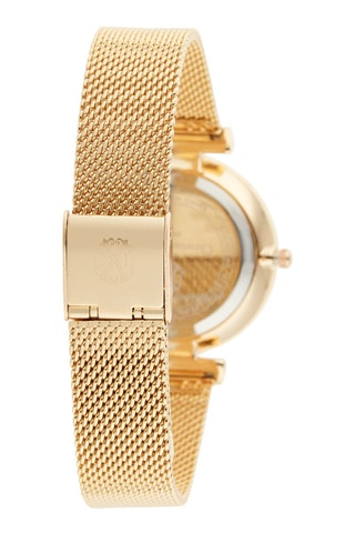 Legering Quartz Horloge Goudkleurig en Blauw